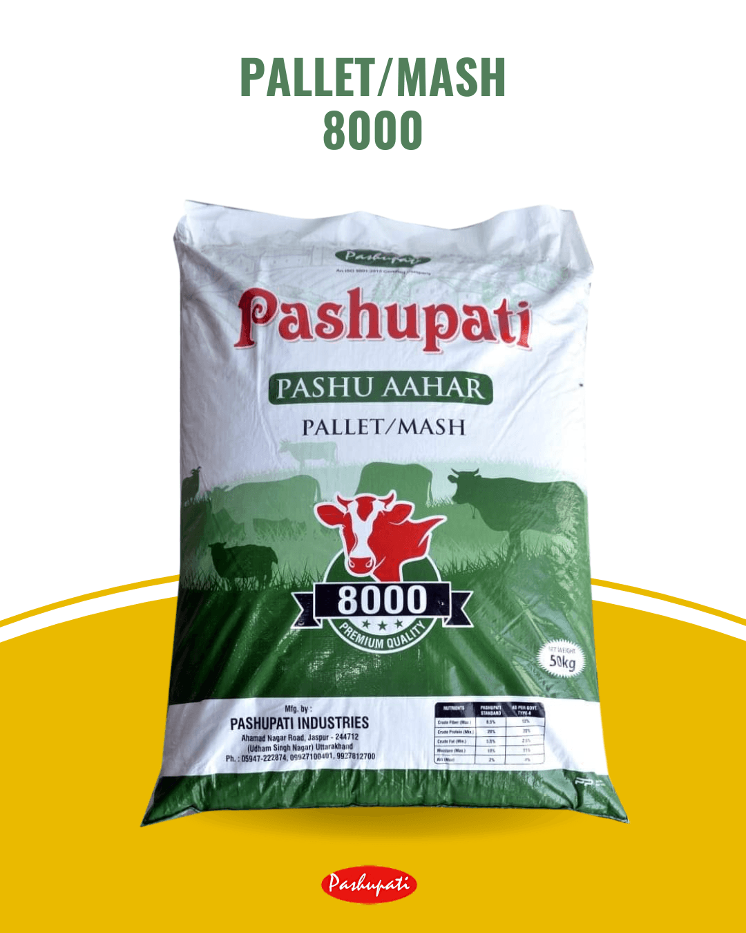 8000 Pallet  Cattle Feed