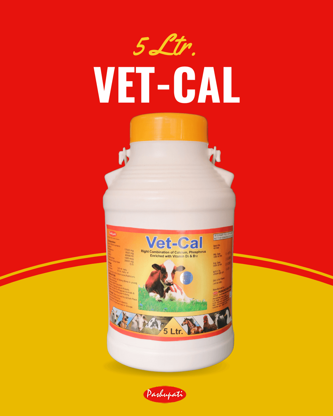Vet-Cal Poultry Feed Supplement 5L